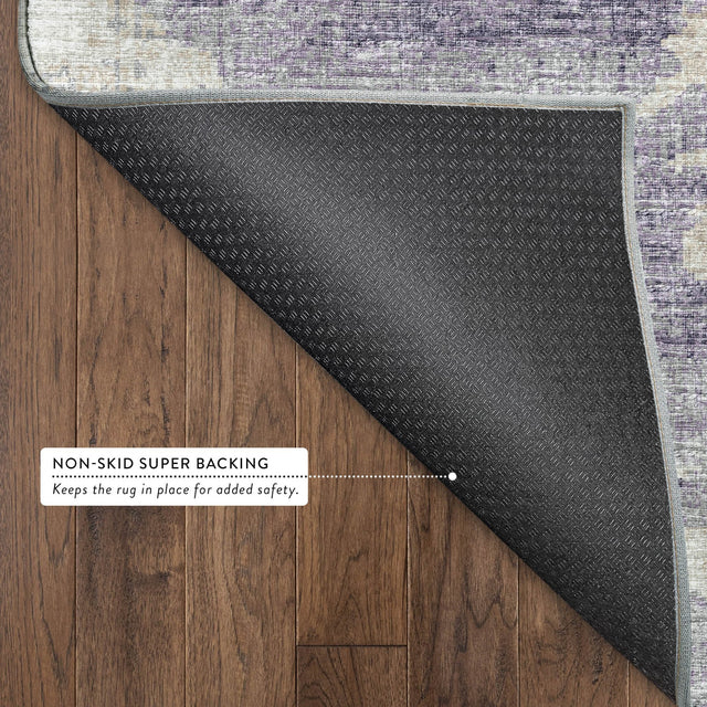 Dalyn Camberly CM6 Lavender Rug backing detail