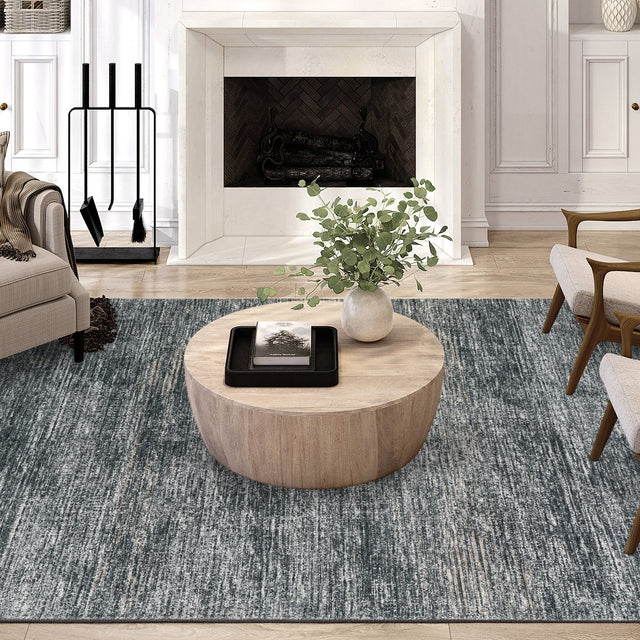 Dalyn Ciara CR1 Charcoal Rug shown in a room