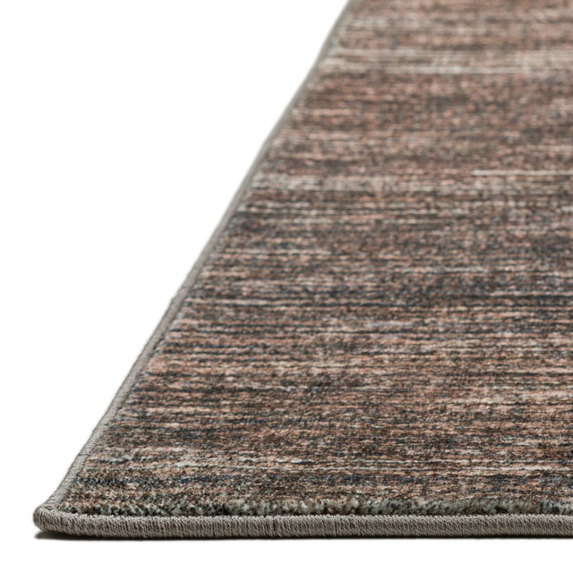 Dalyn Ciara CR1 Chocolate Rug finished edge detail