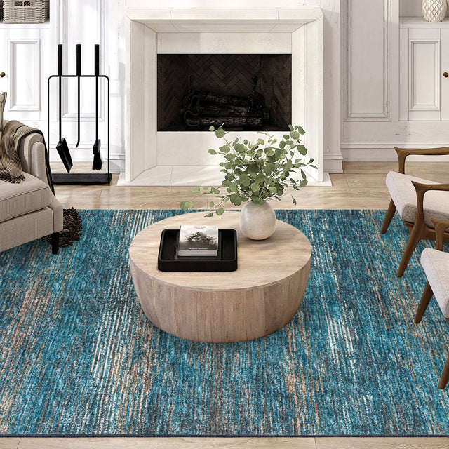 Dalyn Ciara CR1 Navy Rug shown in a room