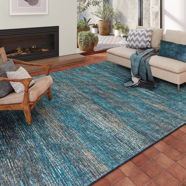 Dalyn Ciara CR1 Navy Rug shown in a room