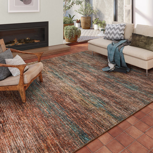 Dalyn Ciara CR1 Paprika Rug shown in a room