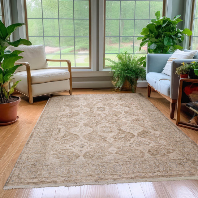 Dalyn Cyprus CY5 Machine Made Traditional Brown Rug