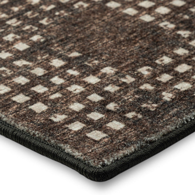 Dalyn Delano DA1 Chocolate Rug corner detail