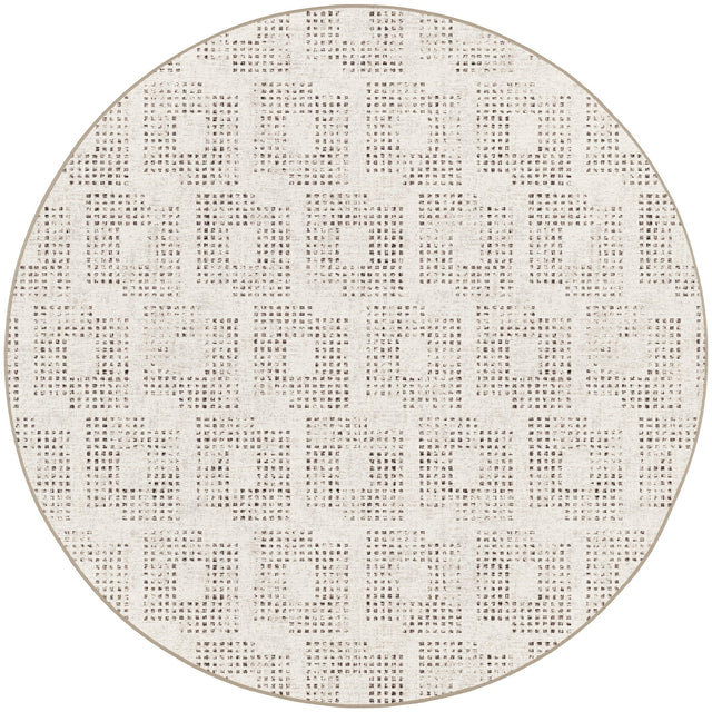 Dalyn Delano DA1 Ivory Rug round rug