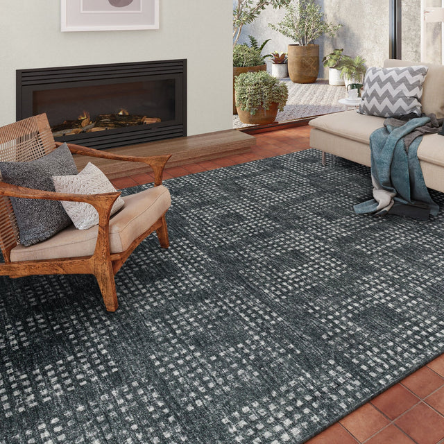 Dalyn Delano DA1 Midnight Rug shown in a room