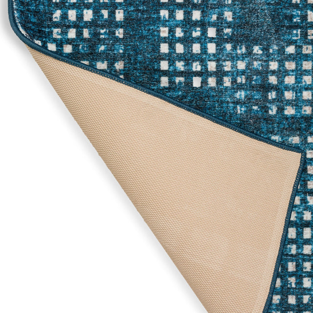 Dalyn Delano DA1 Navy Rug backing detail