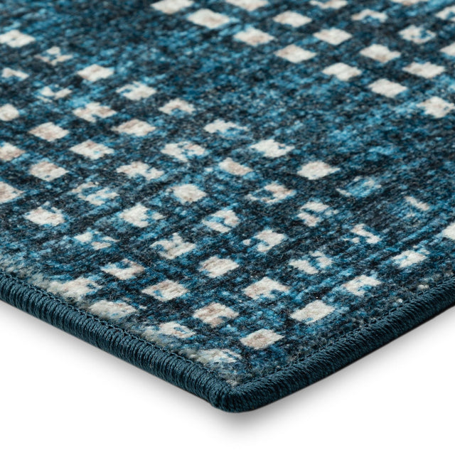 Dalyn Delano DA1 Navy Rug corner detail