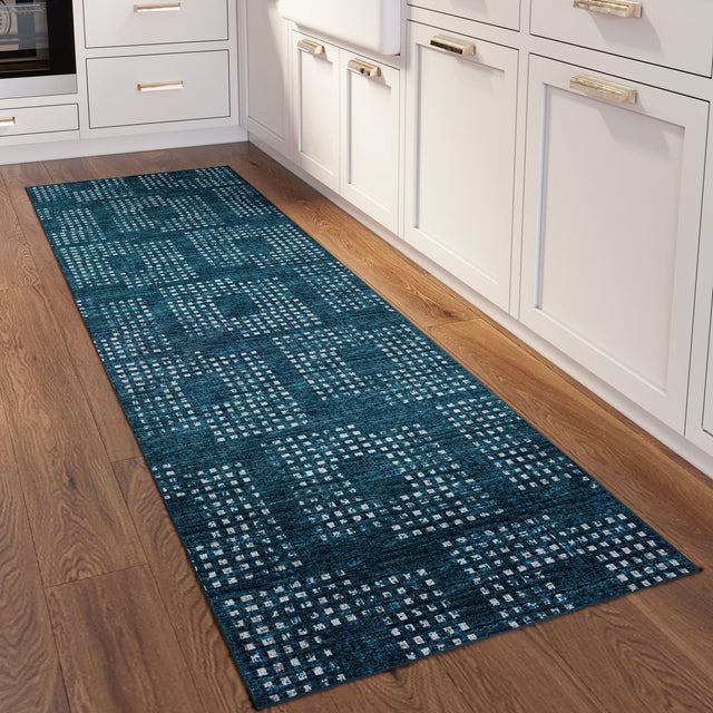 Dalyn Delano DA1 Navy Rug shown in a room