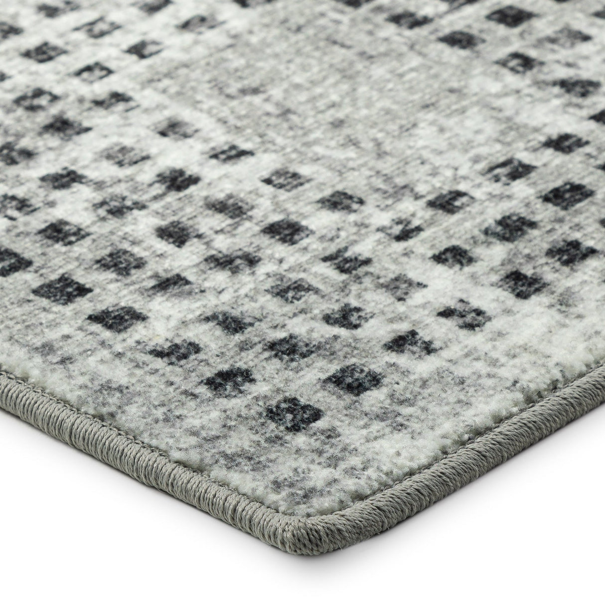 Dalyn Delano DA1 Pewter Rug corner detail