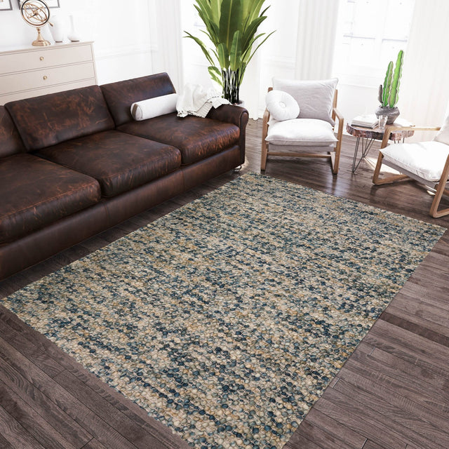 Dalyn Hanu HU1 Hand Loomed Transitional Blue Rug