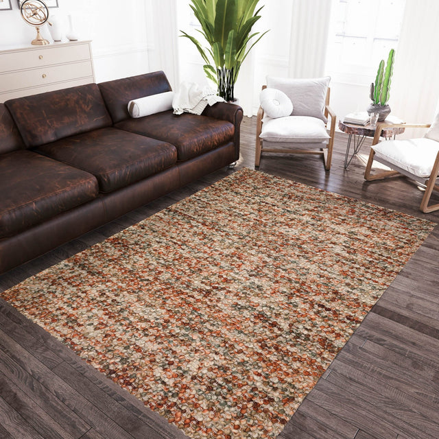 Dalyn Hanu HU1 Hand Loomed Transitional Orange Rug