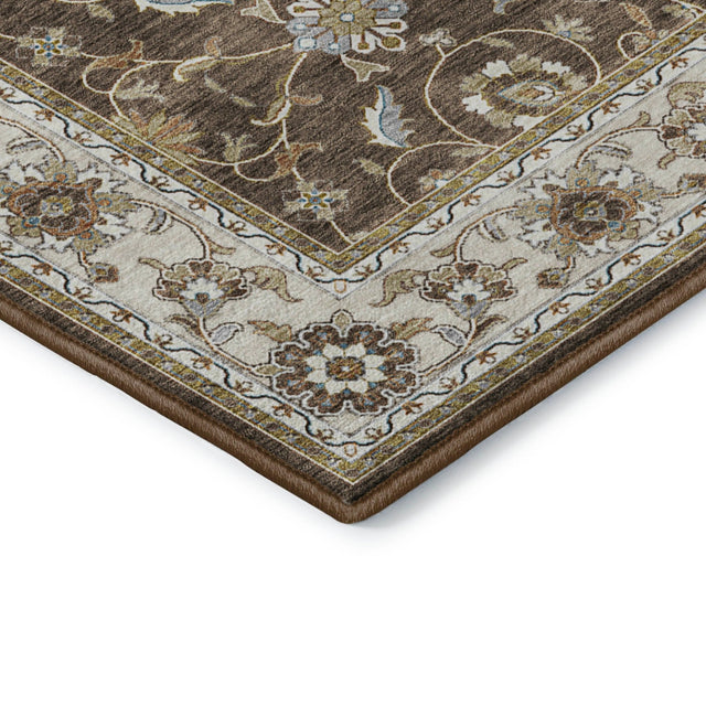 Dalyn Hatay HY1 Chocolate Rug corner detail