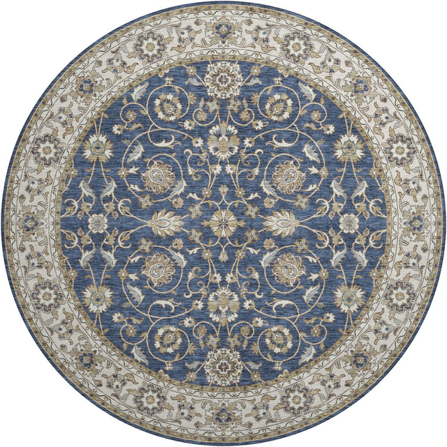 Dalyn Hatay HY1 Navy Rug round rug
