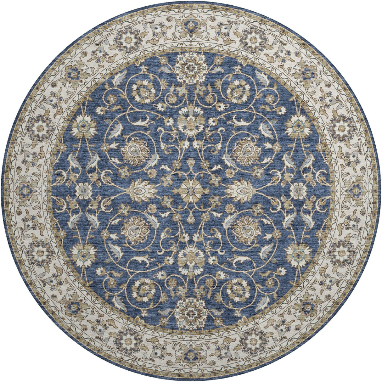 Dalyn Hatay HY1 Navy Rug round rug