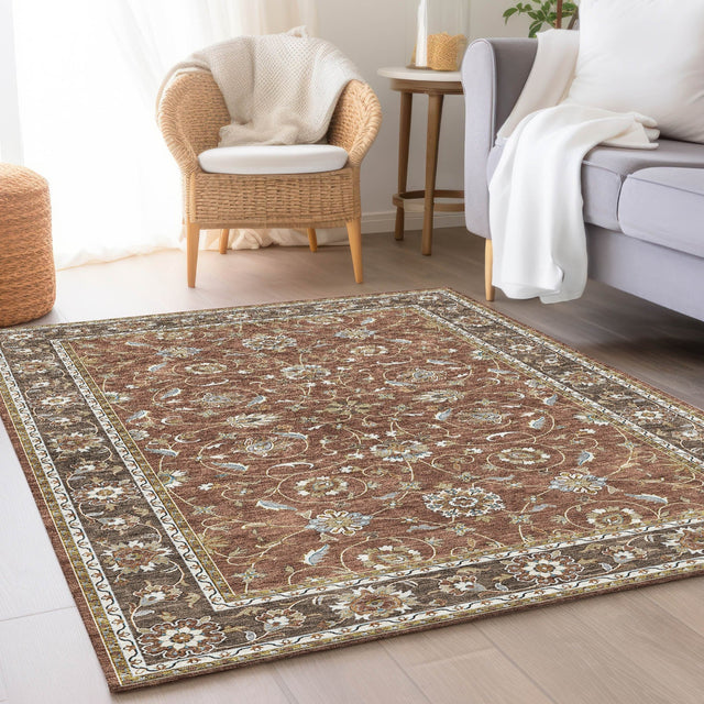 Dalyn Hatay HY1 Paprika Rug shown in a room