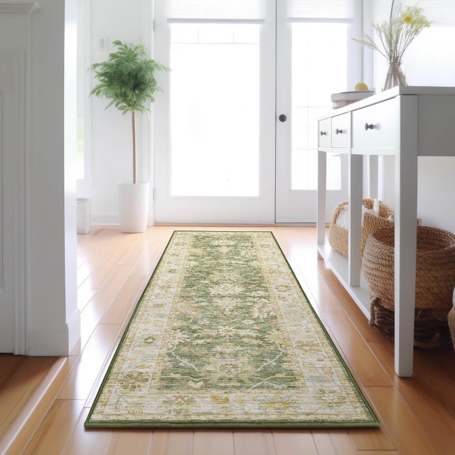 Dalyn Hatay HY2 Aloe Rug shown in a room
