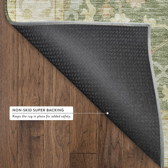 Dalyn Hatay HY2 Aloe Rug backing detail