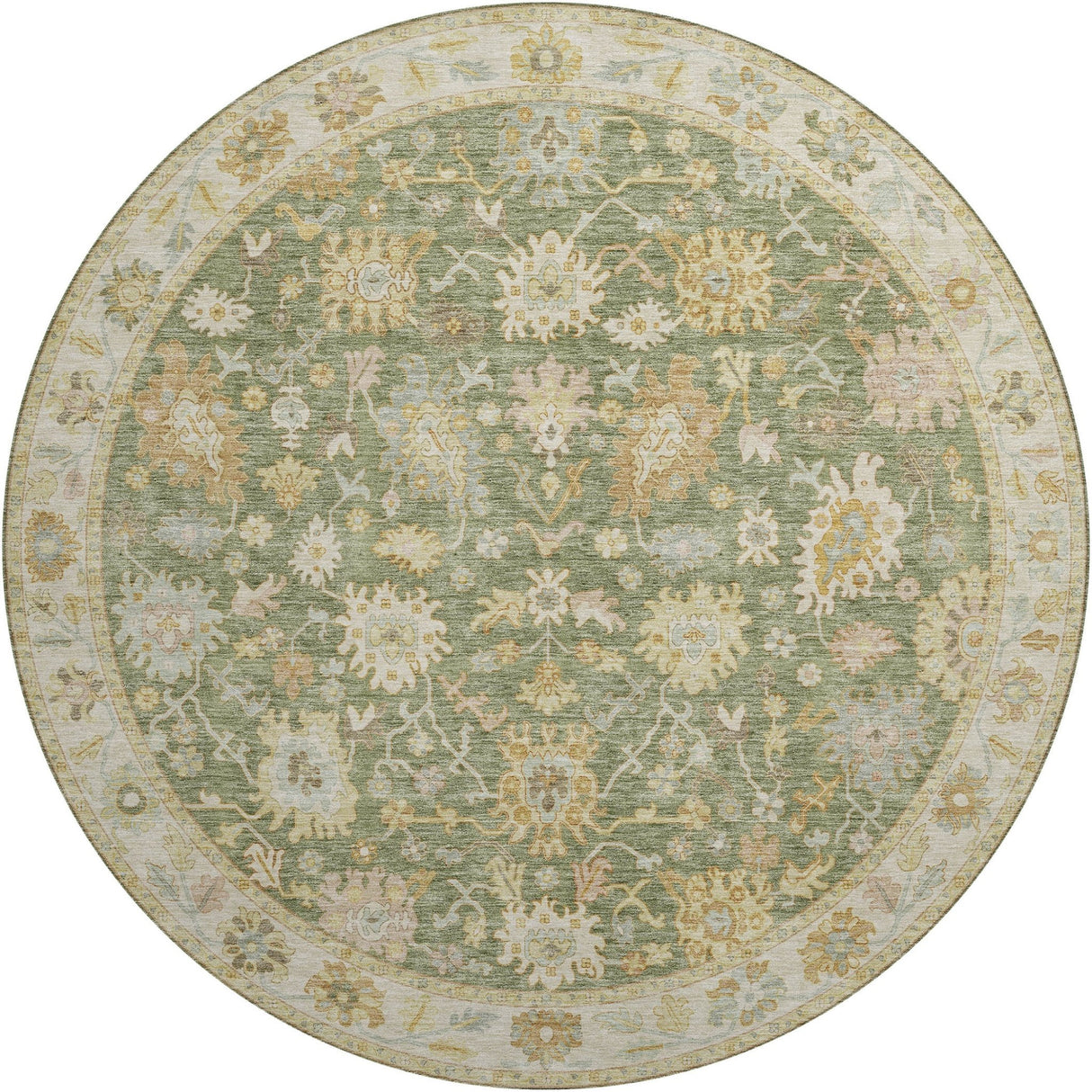 Dalyn Hatay HY2 Aloe Rug round rug