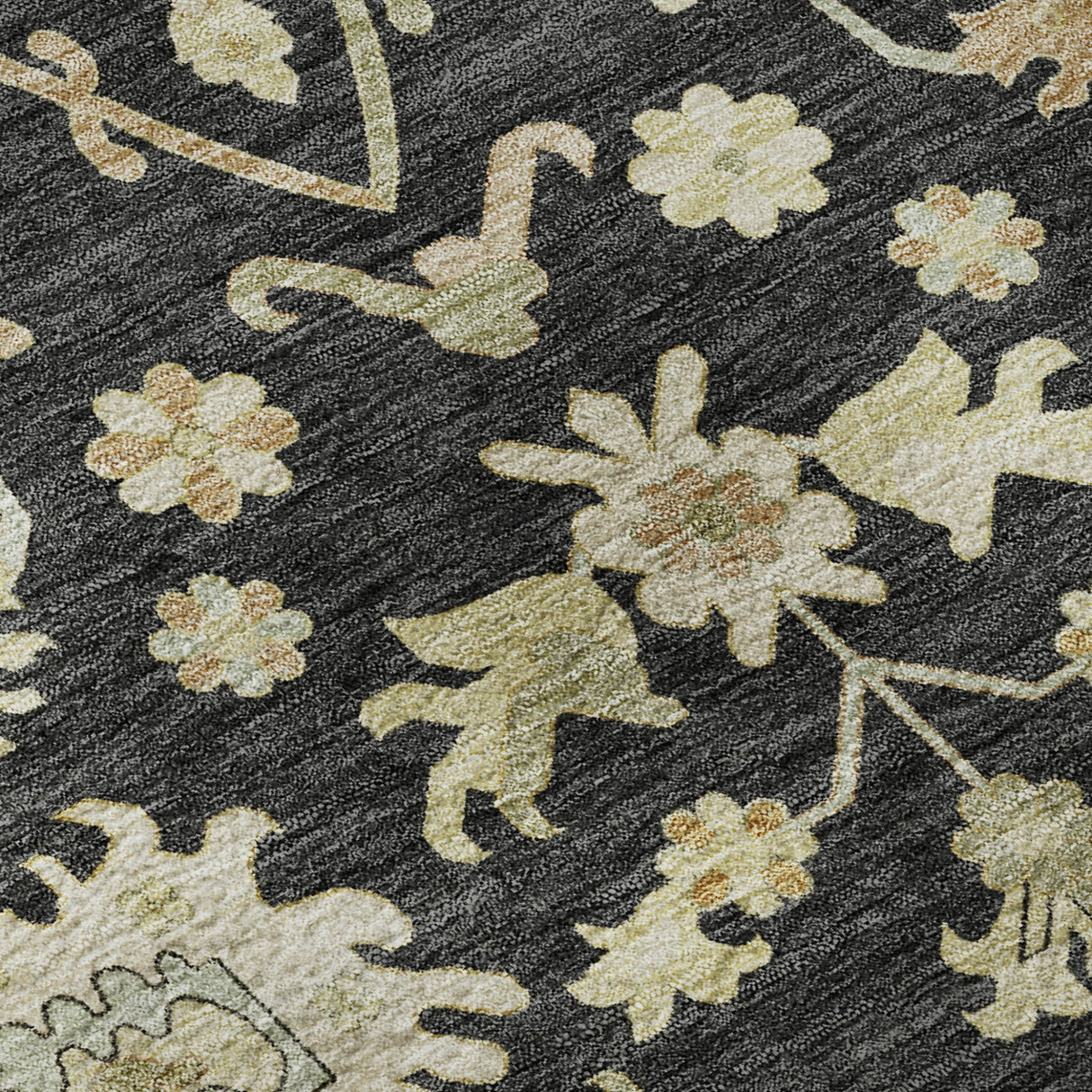 Dalyn Hatay HY2 Black Rug color swatch