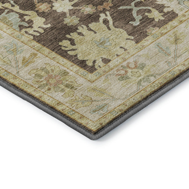 Dalyn Hatay HY2 Chocolate Rug corner detail