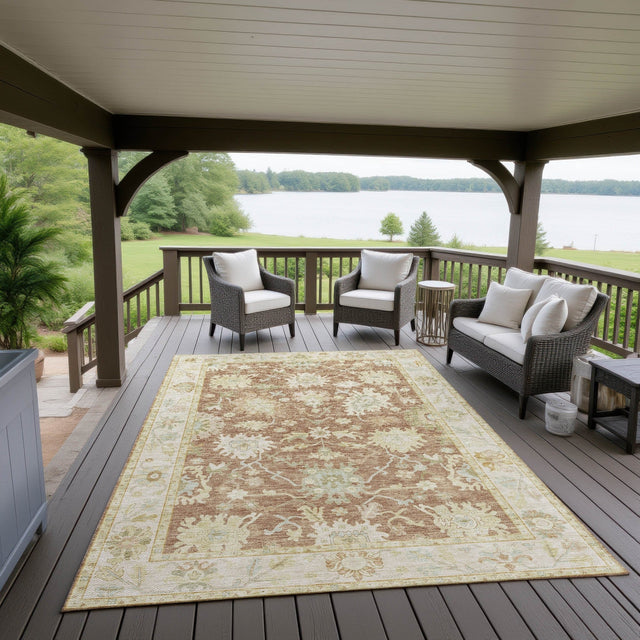 Dalyn Hatay HY2 Paprika Rug outdoor lifestyle image