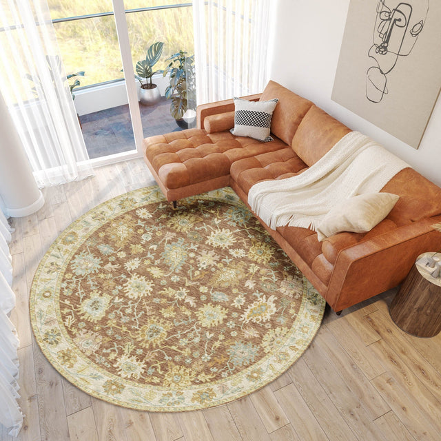 Dalyn Hatay HY2 Paprika Rug shown in a room