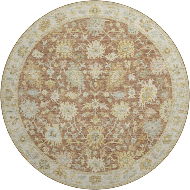 Dalyn Hatay HY2 Paprika Rug round rug