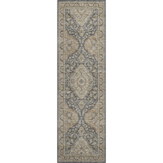 Dalyn Hatay HY3 Charcoal Rug runner rug