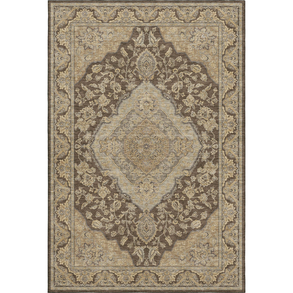 Dalyn Hatay HY3 Chocolate Rug main image