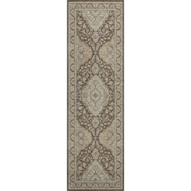 Dalyn Hatay HY3 Chocolate Rug runner rug