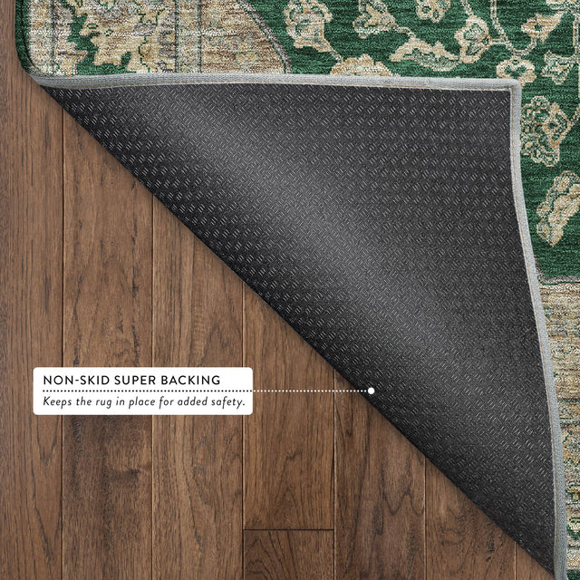 Dalyn Hatay HY3 Emerald Rug backing detail
