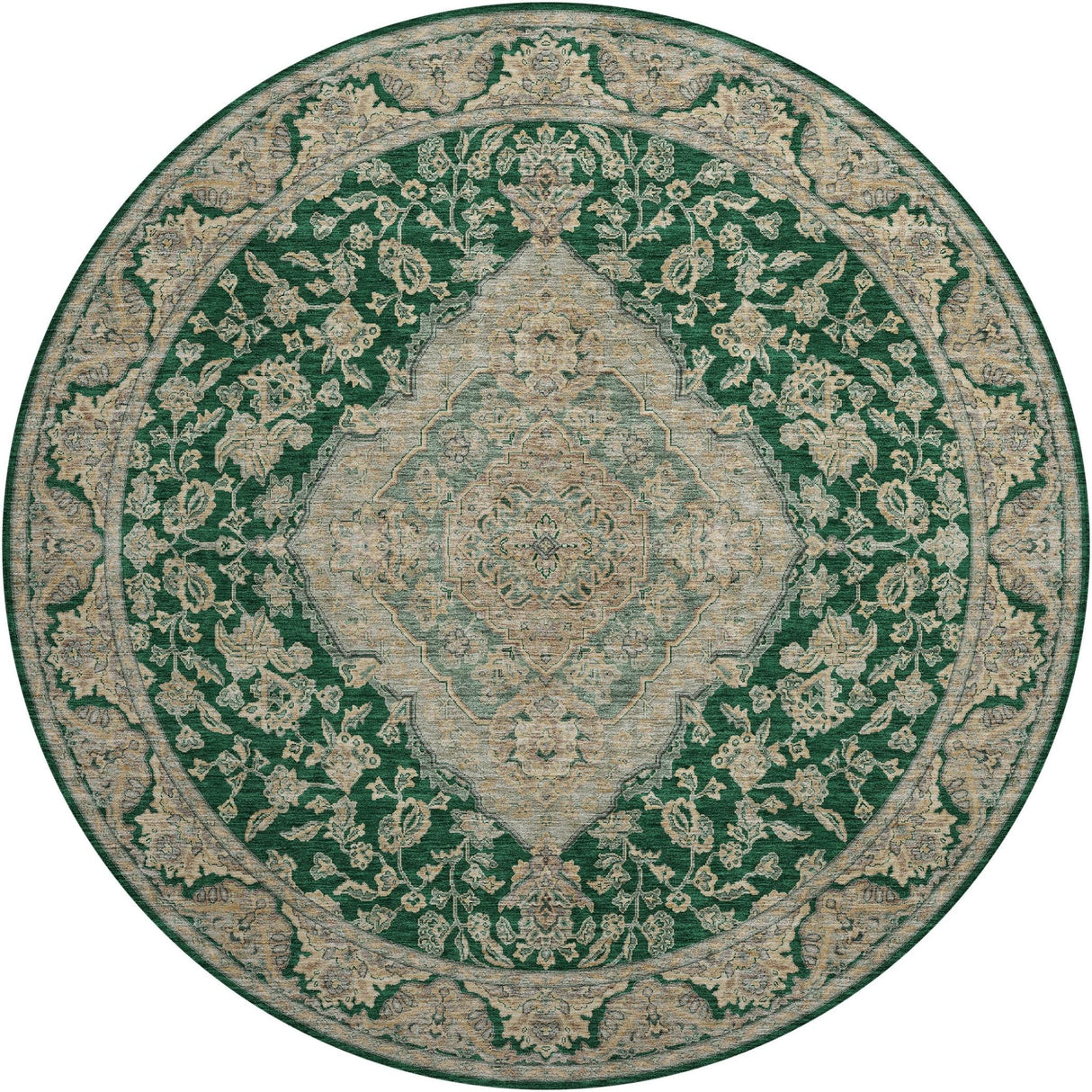 Dalyn Hatay HY3 Emerald Rug round rug
