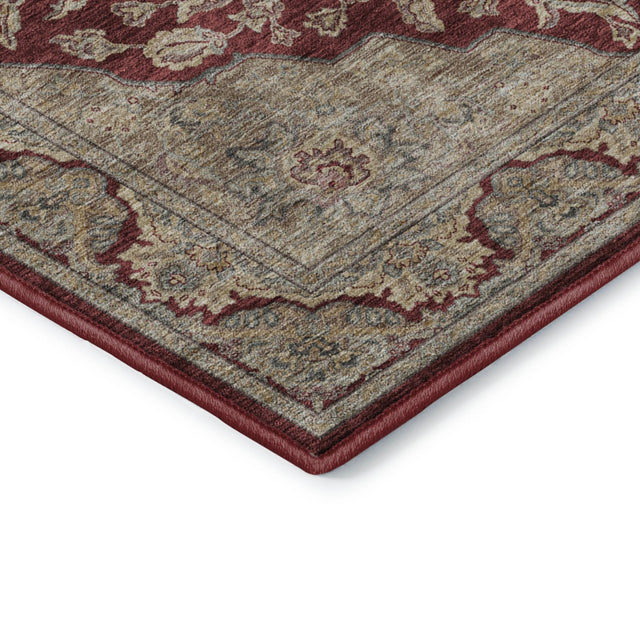 Dalyn Hatay HY3 Garnet Rug corner detail