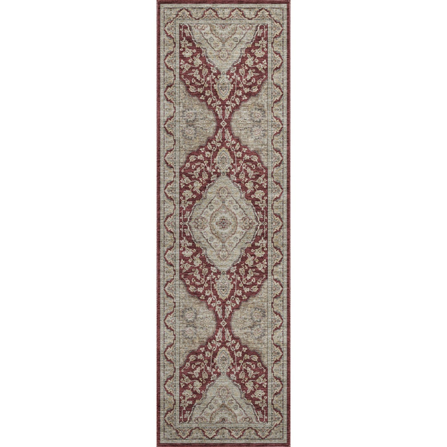 Dalyn Hatay HY3 Garnet Rug runner rug
