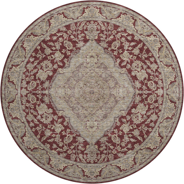 Dalyn Hatay HY3 Garnet Rug round rug