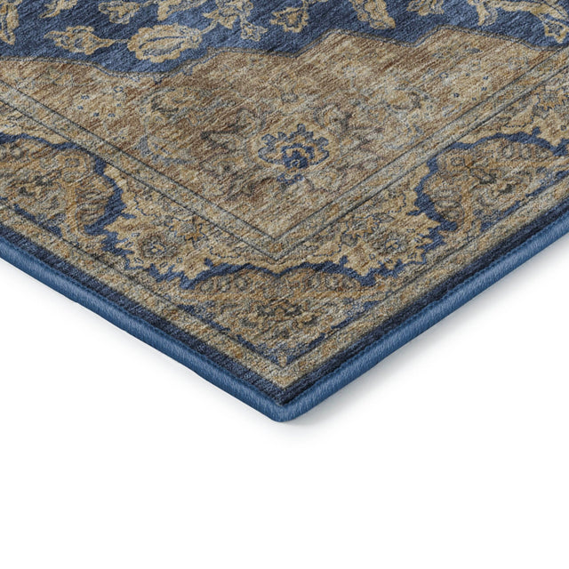 Dalyn Hatay HY3 Navy Rug corner detail