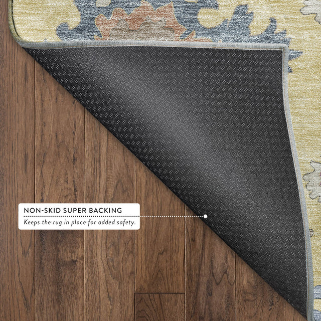 Dalyn Hatay HY4 Gold Rug backing detail
