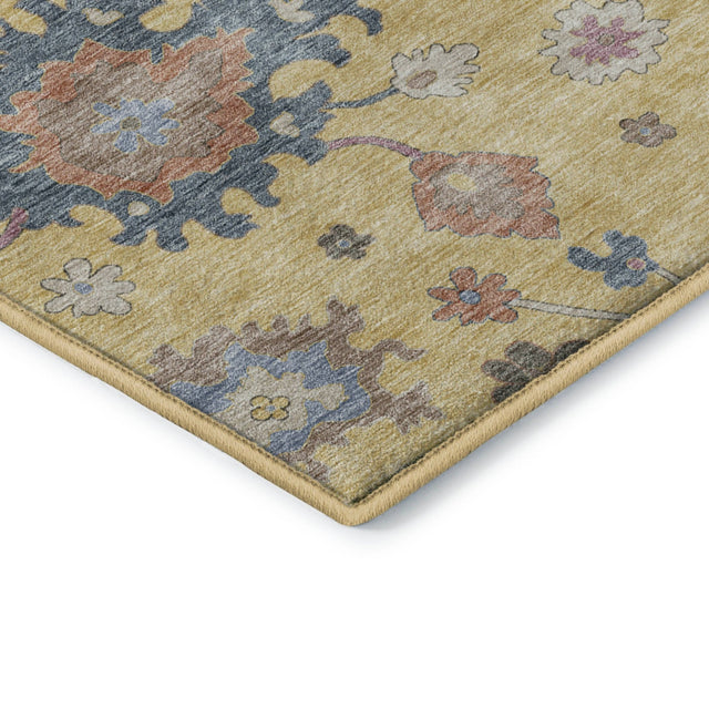 Dalyn Hatay HY4 Gold Rug corner detail