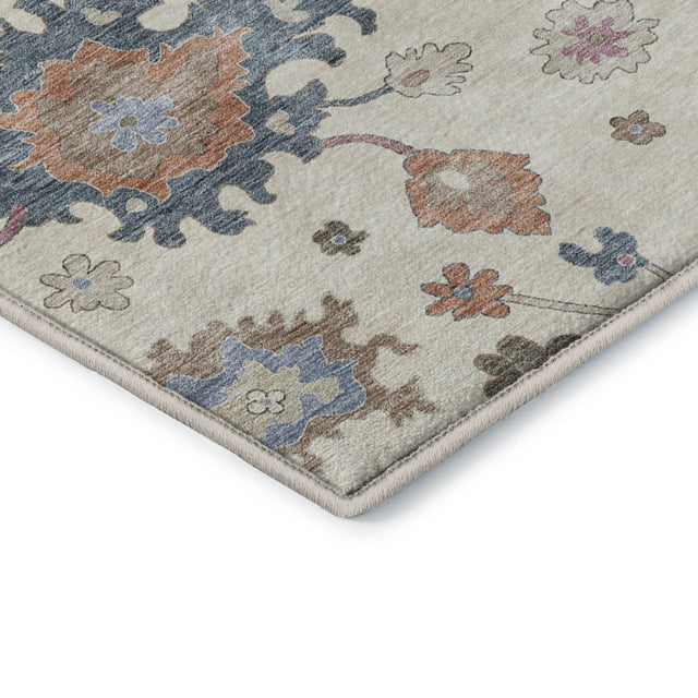 Dalyn Hatay HY4 Ivory Rug corner detail