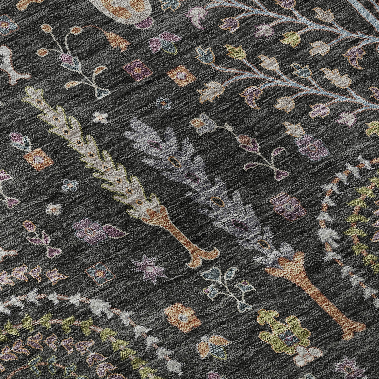 Dalyn Hatay HY5 Black Rug color swatch