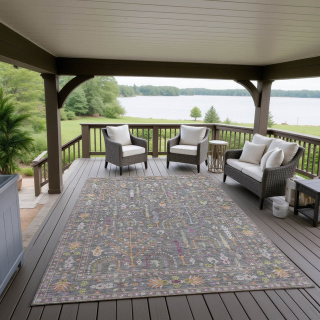 Dalyn Hatay HY5 Gray Rug outdoor lifestyle image