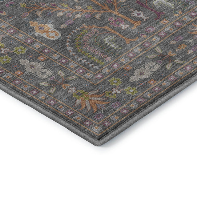 Dalyn Hatay HY5 Gray Rug corner detail