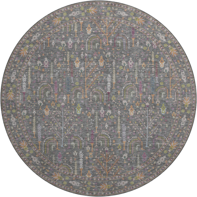 Dalyn Hatay HY5 Gray Rug round rug