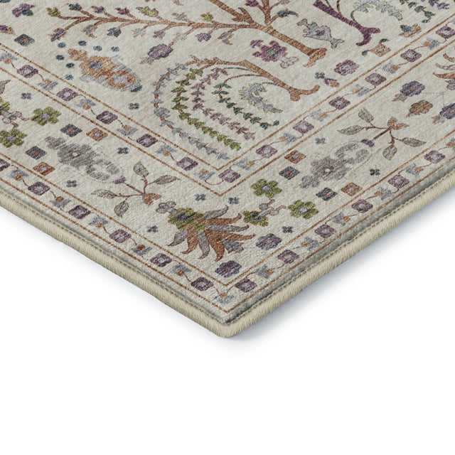 Dalyn Hatay HY5 Ivory Rug corner detail