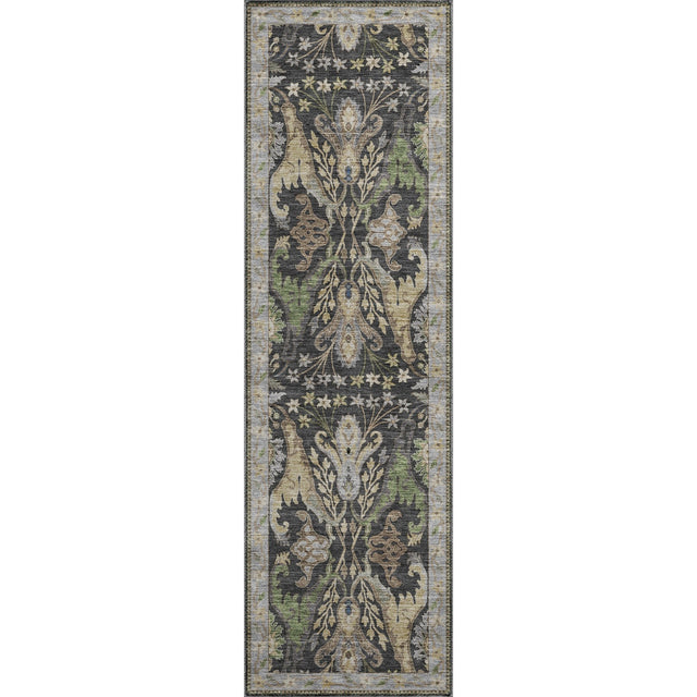 Dalyn Hatay HY6 Black Rug runner rug