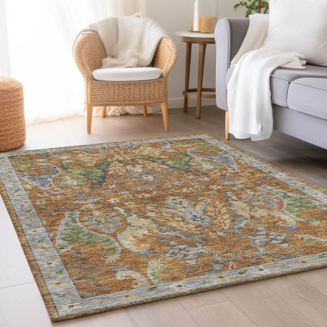 Dalyn Hatay HY6 Copper Rug shown in a room