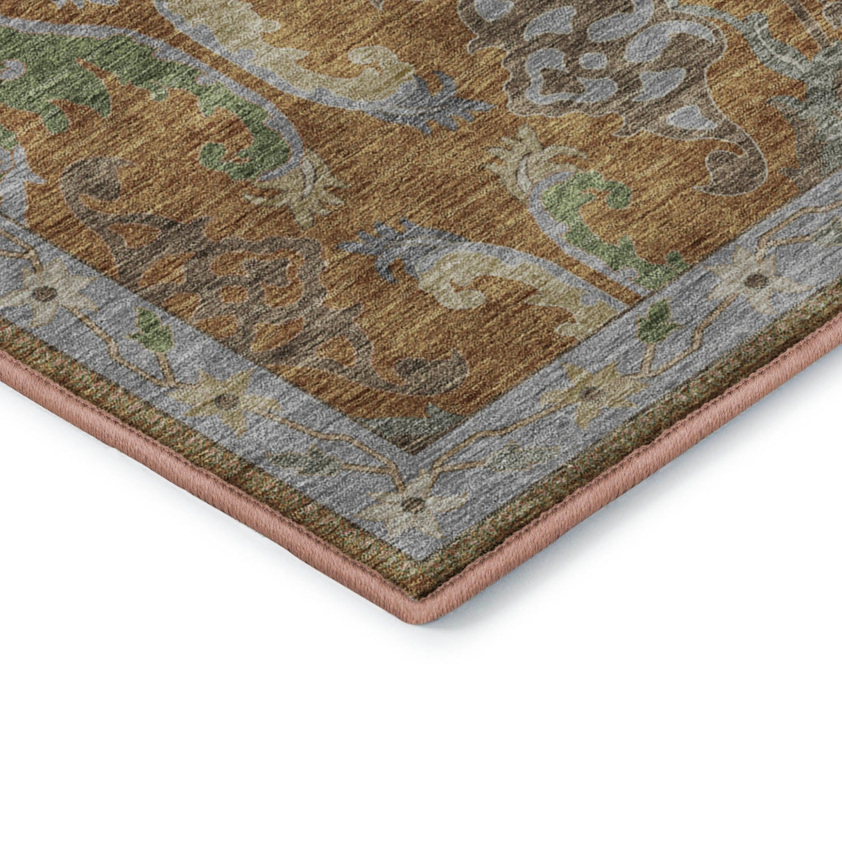 Dalyn Hatay HY6 Copper Rug corner detail