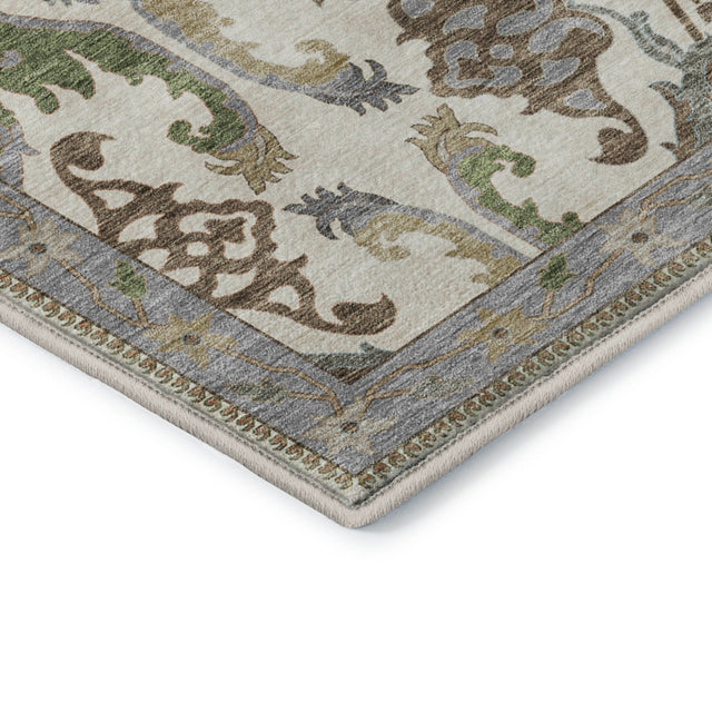 Dalyn Hatay HY6 Ivory Rug corner detail