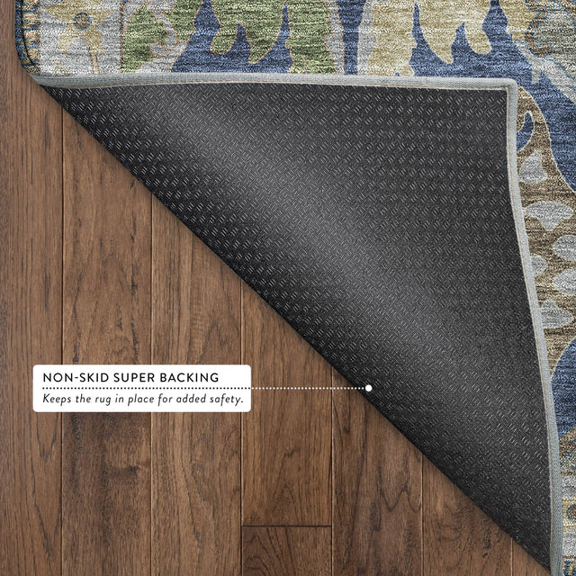 Dalyn Hatay HY6 Navy Rug backing detail